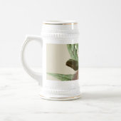 Süße Erdmännchen blühende Aloe-Wildtierkunst Bierglas (Links)