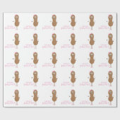 Süße Erdnuss Geschenkpapier (Flach)