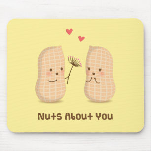 Süße Erdnüsse - Erdnüsse verrückt nach dir Pun Lie Mousepad