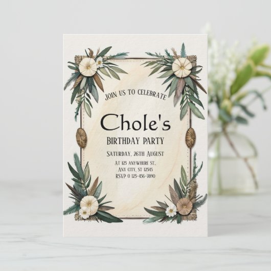 Süße Erinnerungen baumeln Einladung (Stehend Vorderseite)