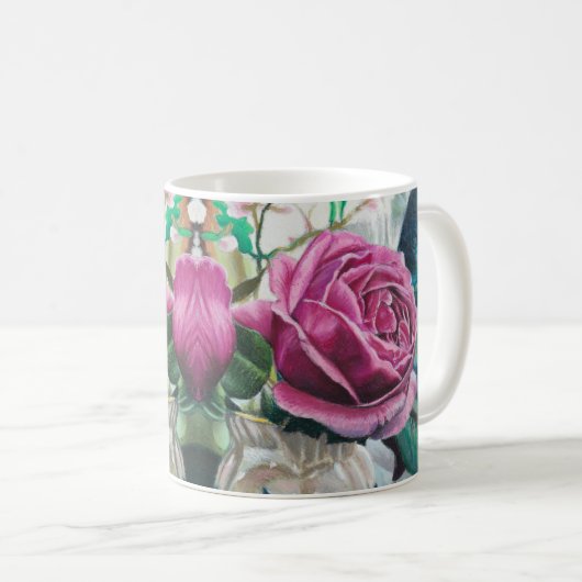 Süße Erinnerungen, die morgens im Licht gebadet we Kaffeetasse (VorderseiteRechts)