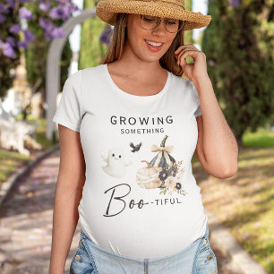 Süße 'Etwas BOO-tiful wachsende' werdende Mama T-Shirt