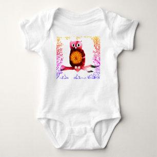 Süße Eule, Baby-Body für Vögel Baby Strampler
