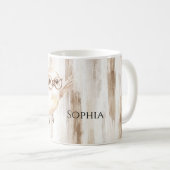 Süße Eule mit Brille Kaffeetasse (VorderseiteRechts)