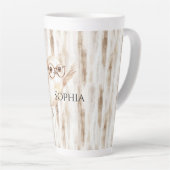 Süße Eule mit Brille Milchtasse (Rechte Ecke)