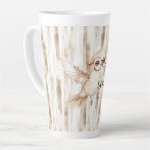 Süße Eule mit Brille Milchtasse (Linke Ecke)