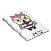 süße Eule Notizblock (Rechte Seite)