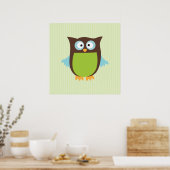 Süße Eule Poster (Küche)
