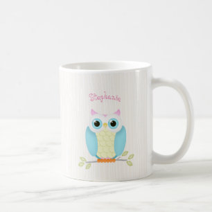 Süße Eule zum Geburtstag Kaffeetasse