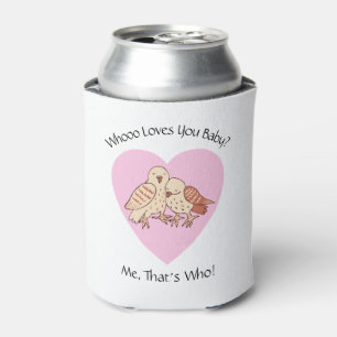Süße Eulen, die dich lieben, Baby Shower Valentins Dosenkühler