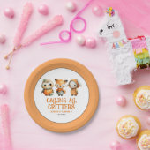 Süße Eulen-Fuchs-Hasen-Herbst-Wald-Kinder-Geburtst Pappteller (Party)