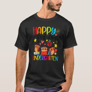 Süße Eulen Glücklicher erster Tag im Kindergarten  T-Shirt