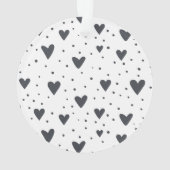 Süße Eulen in den Liebe-romantischen Ornament (Rückseite)