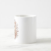 Süße Eulen-Kaffeetasse - Latte-Herz Kaffeetasse (Mittel)