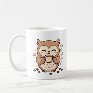 Süße Eulen-Kaffeetasse mit Kawaii-Eulendesign Kaffeetasse