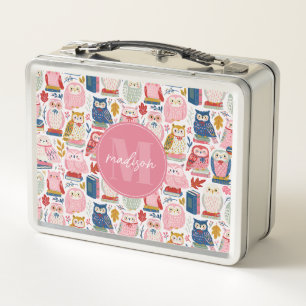 Süße Eulen Metall-Lunchbox Metall Brotdose