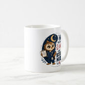 Süße Eulen-Nachtschwester RN-Illustration Kaffeetasse (VorderseiteRechts)
