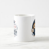 Süße Eulen-Nachtschwester RN-Illustration Kaffeetasse (Mittel)