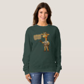 Süße Explorer-Giraffe auf Safari Sweatshirt (Vorne ganz)