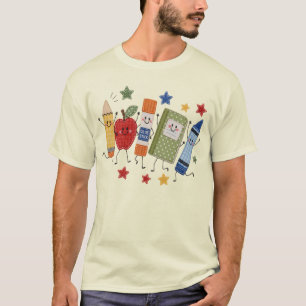 Süße falsche Patch-Rückkehr-zur-Schule-Geschenke f T-Shirt