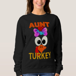 Süße Familie passend Tante Truthahn Tante Thanksgi Sweatshirt