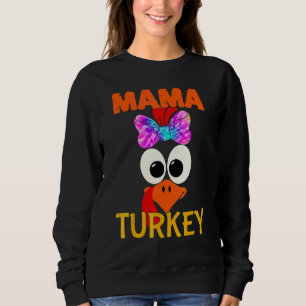 Süße Familie passende Mama Truthahn Erntedankfest Sweatshirt
