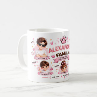 Süße Familien-Tassendesign (CUSTOM) Kaffeetasse