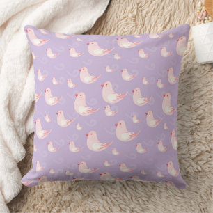 Süße fantasievolle kleine Vögel Muster Kissen