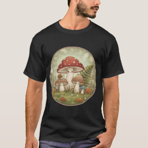 Süße fantastische Pilzwald Kawaii Cottagecore T-Shirt