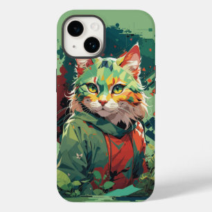 Süße Fantasy-Farbspritzer-Katze Design Case-Mate iPhone 14 Hülle