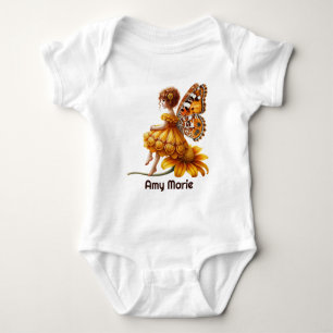 Süße Fantasy-Fee Name hinzufügen Baby Strampler