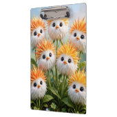 Süße Fantasy-Küken-Blumen-Garten Klemmbrett (Links)