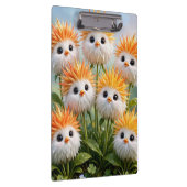 Süße Fantasy-Küken-Blumen-Garten Klemmbrett (Rechts)