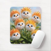 Süße Fantasy-Küken-Blumen-Garten Mousepad (Mit Mouse)