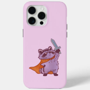 Süße Fantasy-Waschbärkrieger mit Schwert und Umhan Case-Mate iPhone Hülle