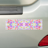 Süße farbenfrohe abstrakte Blumenmuster Autoaufkleber (Auf Auto)