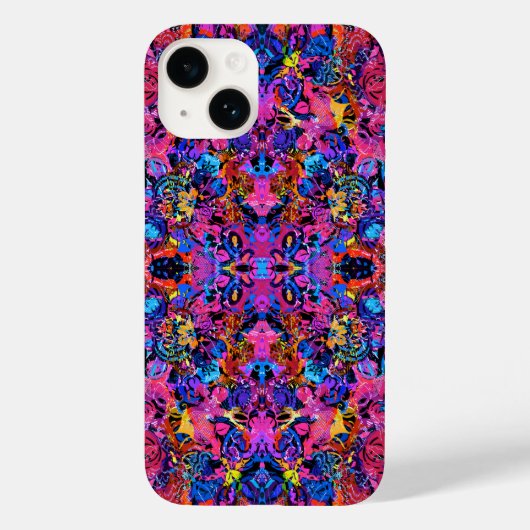 Süße farbenfrohe abstrakte Blumenmuster Case-Mate iPhone Hülle (Rückseite)
