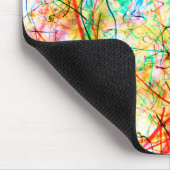 Süße farbenfrohe abstrakte Linien Mousepad (Ecke)