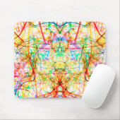Süße farbenfrohe abstrakte Linien Mousepad (Mit Mouse)