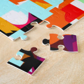 Süße farbenfrohe abstrakte Quadrate Puzzle (Seite)
