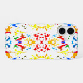 Süße farbenfrohe abstrakte Spritzer iPhone 16 Hülle (Rückseite (Horizontal))