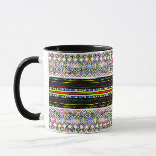 Süße farbenfrohe aztekische Stammesmuster Tasse