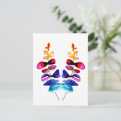 Süße farbenfrohe Blätter Aquarell Postkarte (Stehend Vorderseite)
