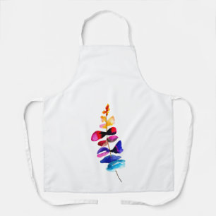 Süße farbenfrohe Blätter Aquarell Schürze
