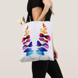 Süße farbenfrohe Blätter Aquarell Tasche