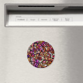 Süße farbenfrohe Blumenmuster Magnet (In Situ (Geschirrspüler))