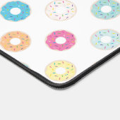 Süße, farbenfrohe Donut-Muster Schreibtischunterlage (Ecke)