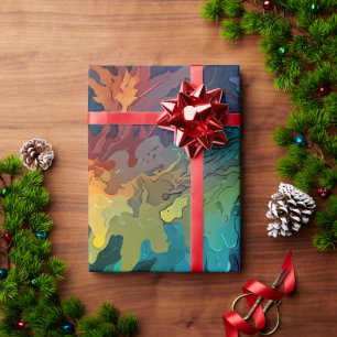 Süße farbenfrohe festliche Weihnachtsgeschenkverpa Geschenkpapier