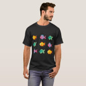 Süße farbenfrohe Fische T-Shirt (Vorne ganz)