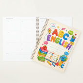 Süße farbenfrohe Kinder ABC Englisch-Lernen Planer (Anzeige)